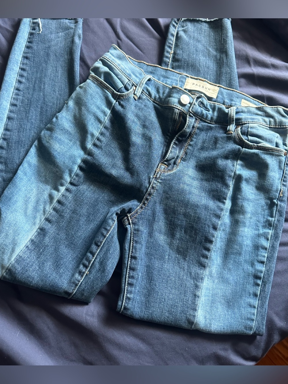 PacSun Women's Medium Blue High-Rise Skinny Jeans